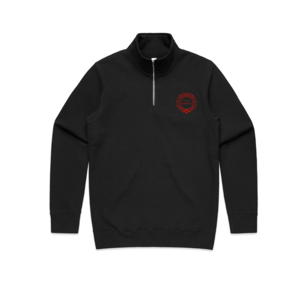 Adults Warriors Halfzip Sweater - Image 2